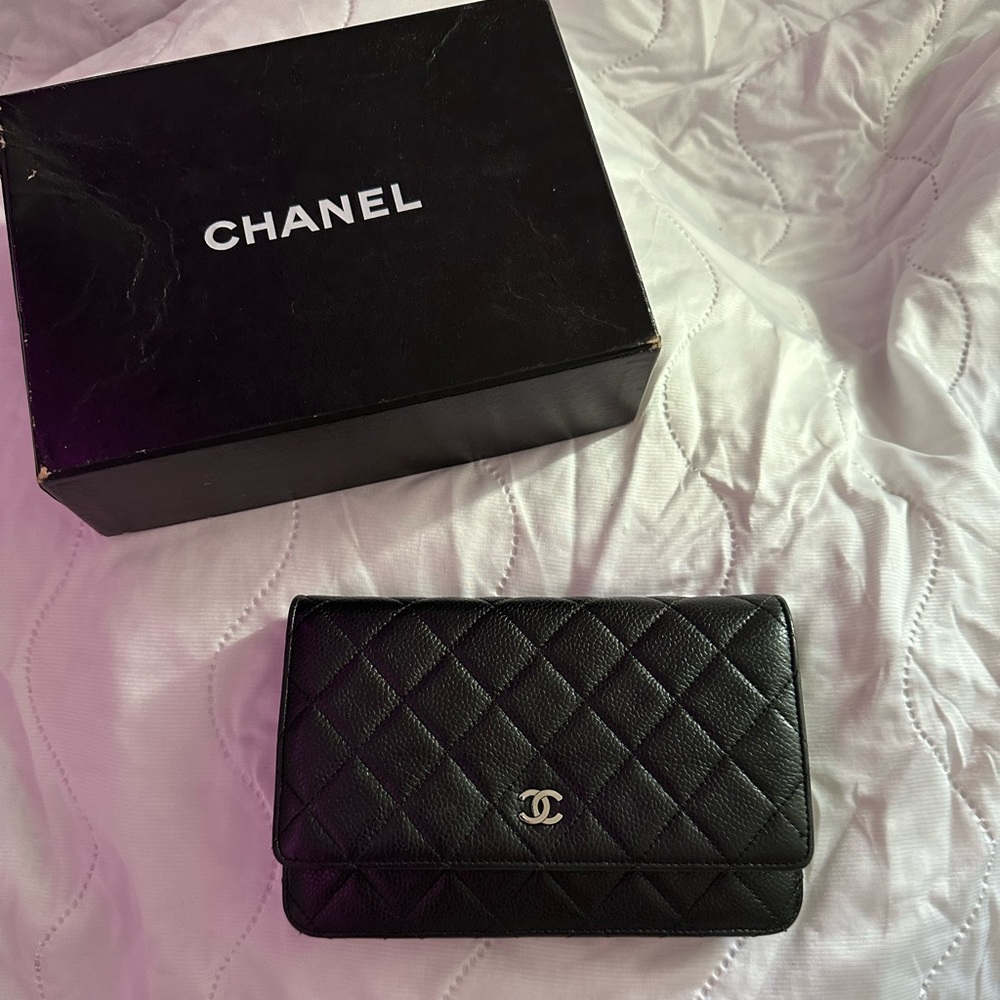 Chanel Woc silver purse